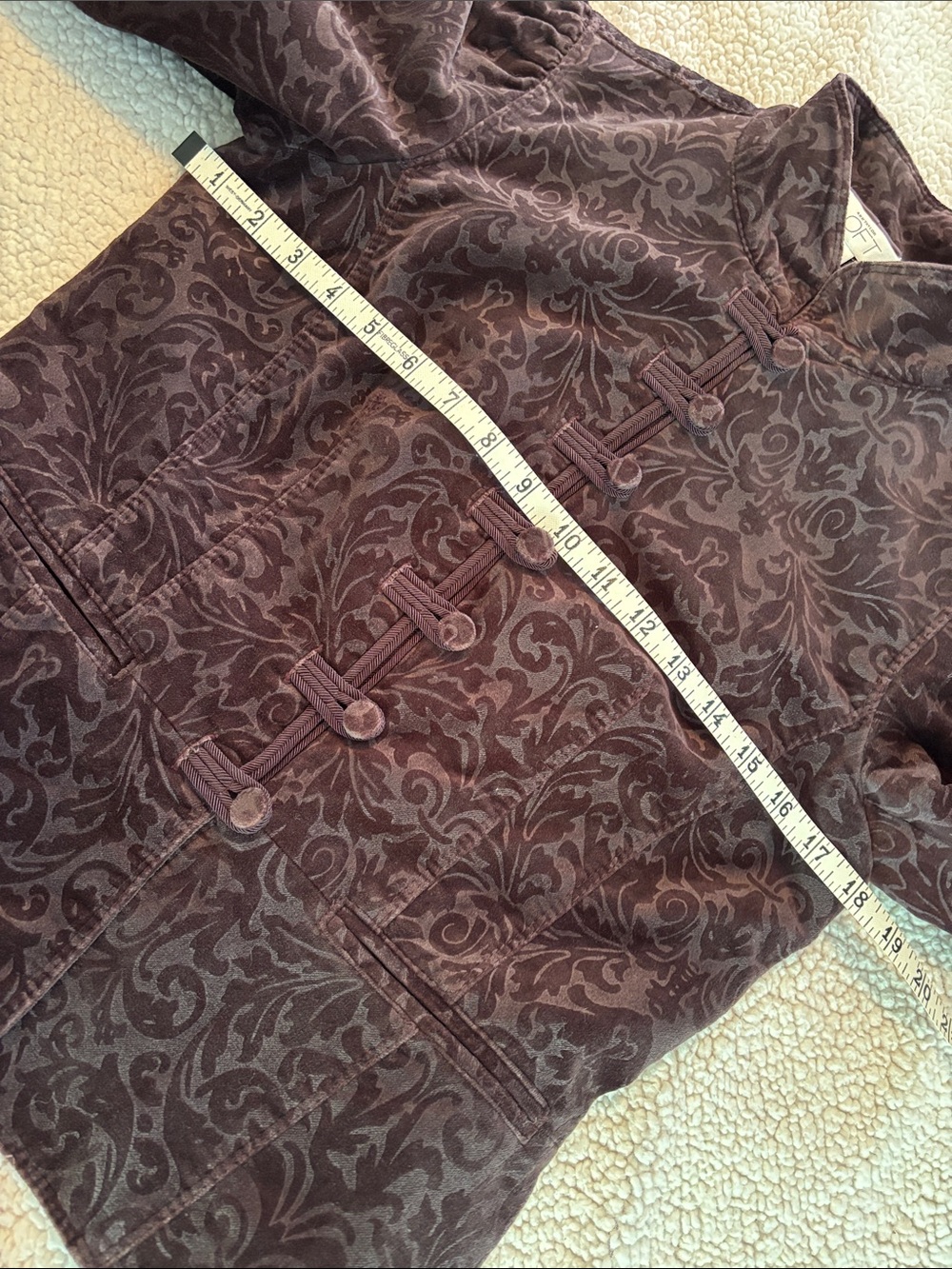 NWT Ann Taylor LOFT deep purple velvet embossed blazer * sz 6 - Picture 9 of 16
